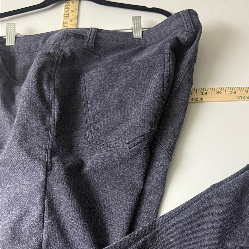 Lululemon Men's ABC Pant Slim Tech Canvas Navy Blue - 32W/32L - Picture 7 of 17